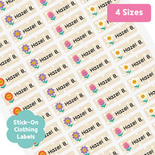Load image into Gallery viewer, Custom Personalized Waterproof Name Label Sticker, Name Labels Name Stickers, Name Label Stickers for Kids School Daycare Camp, Stick On Labels, Iron On Labels, Shoe Labels, Shoe Stickers, Labels for Shoes, Stickers for Shoes, Clothing Labels, Clothing Stickers, Gift for Kids, Back to School
