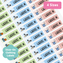 Load image into Gallery viewer, Custom Personalized Waterproof Name Label Sticker, Name Labels Name Stickers, Name Label Stickers for Kids School Daycare Camp, Stick On Labels, Iron On Labels, Shoe Labels, Shoe Stickers, Labels for Shoes, Stickers for Shoes, Clothing Labels, Clothing Stickers, Gift for Kids, Back to School
