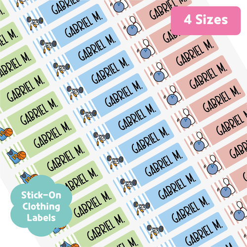 Custom Personalized Waterproof Name Label Sticker, Name Labels Name Stickers, Name Label Stickers for Kids School Daycare Camp, Stick On Labels, Iron On Labels, Shoe Labels, Shoe Stickers, Labels for Shoes, Stickers for Shoes, Clothing Labels, Clothing Stickers, Gift for Kids, Back to School