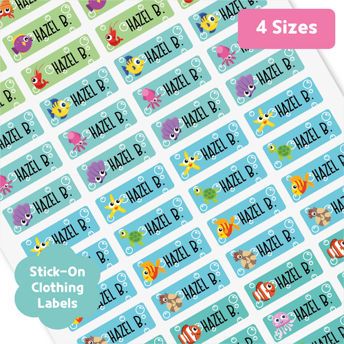 Custom Personalized Waterproof Name Label Sticker, Name Labels Name Stickers, Name Label Stickers for Kids School Daycare Camp, Stick On Labels, Iron On Labels, Shoe Labels, Shoe Stickers, Labels for Shoes, Stickers for Shoes, Clothing Labels, Clothing Stickers, Gift for Kids, Back to School