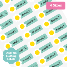 Load image into Gallery viewer, Custom Personalized Waterproof Name Label Sticker, Name Labels Name Stickers, Name Label Stickers for Kids School Daycare Camp, Stick On Labels, Iron On Labels, Shoe Labels, Shoe Stickers, Labels for Shoes, Stickers for Shoes, Clothing Labels, Clothing Stickers, Gift for Kids, Back to School
