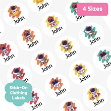 Load image into Gallery viewer, Custom Personalized Waterproof Name Label Sticker, Name Labels Name Stickers, Name Label Stickers for Kids School Daycare Camp, Stick On Labels, Iron On Labels, Shoe Labels, Shoe Stickers, Labels for Shoes, Stickers for Shoes, Clothing Labels, Clothing Stickers, Gift for Kids, Back to School
