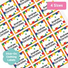 Load image into Gallery viewer, Custom Personalized Waterproof Name Label Sticker, Name Labels Name Stickers, Name Label Stickers for Kids School Daycare Camp, Stick On Labels, Iron On Labels, Shoe Labels, Shoe Stickers, Labels for Shoes, Stickers for Shoes, Clothing Labels, Clothing Stickers, Gift for Kids, Back to School
