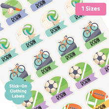Load image into Gallery viewer, Custom Personalized Waterproof Name Label Sticker, Name Labels Name Stickers, Name Label Stickers for Kids School Daycare Camp, Stick On Labels, Iron On Labels, Shoe Labels, Shoe Stickers, Labels for Shoes, Stickers for Shoes, Clothing Labels, Clothing Stickers, Gift for Kids, Back to School
