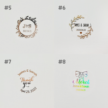 Load image into Gallery viewer, Clear Foil Labels, Custom Personalized Transparent Foiled Name Labels, Waterproof Stickers, Name Label Stickers for Kids, School, Daycare, Camp, Foil Stickers Wedding Invitation Card Seals Seal Stickers
