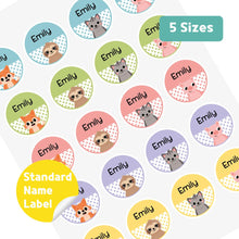 Load image into Gallery viewer, Standard Waterproof Name Label Stickers - Animal with Polka dots
