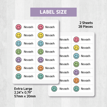 Load image into Gallery viewer, Custom Personalized Waterproof Name Label Sticker, Name Labels Name Stickers, Name Label Stickers for Kids School Daycare Camp, Stick On Labels, Iron On Labels, Shoe Labels, Shoe Stickers, Labels for Shoes, Stickers for Shoes, Clothing Labels, Clothing Stickers, Gift for Kids, Back to School
