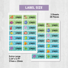 Load image into Gallery viewer, Custom Personalized Waterproof Name Label Sticker, Name Labels Name Stickers, Name Label Stickers for Kids School Daycare Camp, Stick On Labels, Iron On Labels, Shoe Labels, Shoe Stickers, Labels for Shoes, Stickers for Shoes, Clothing Labels, Clothing Stickers, Gift for Kids, Back to School
