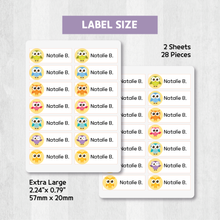 Load image into Gallery viewer, Custom Personalized Waterproof Name Label Sticker, Name Labels Name Stickers, Name Label Stickers for Kids School Daycare Camp, Stick On Labels, Iron On Labels, Shoe Labels, Shoe Stickers, Labels for Shoes, Stickers for Shoes, Clothing Labels, Clothing Stickers, Gift for Kids, Back to School
