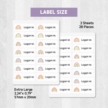 Load image into Gallery viewer, Custom Personalized Waterproof Name Label Sticker, Name Labels Name Stickers, Name Label Stickers for Kids School Daycare Camp, Stick On Labels, Iron On Labels, Shoe Labels, Shoe Stickers, Labels for Shoes, Stickers for Shoes, Clothing Labels, Clothing Stickers, Gift for Kids, Back to School
