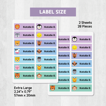 Load image into Gallery viewer, Custom Personalized Waterproof Name Label Sticker, Name Labels Name Stickers, Name Label Stickers for Kids School Daycare Camp, Stick On Labels, Iron On Labels, Shoe Labels, Shoe Stickers, Labels for Shoes, Stickers for Shoes, Clothing Labels, Clothing Stickers, Gift for Kids, Back to School
