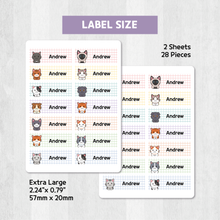 Load image into Gallery viewer, Custom Personalized Waterproof Name Label Sticker, Name Labels Name Stickers, Name Label Stickers for Kids School Daycare Camp, Stick On Labels, Iron On Labels, Shoe Labels, Shoe Stickers, Labels for Shoes, Stickers for Shoes, Clothing Labels, Clothing Stickers, Gift for Kids, Back to School
