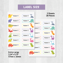 Load image into Gallery viewer, Custom Personalized Waterproof Name Label Sticker, Name Labels Name Stickers, Name Label Stickers for Kids School Daycare Camp, Stick On Labels, Iron On Labels, Shoe Labels, Shoe Stickers, Labels for Shoes, Stickers for Shoes, Clothing Labels, Clothing Stickers, Gift for Kids, Back to School
