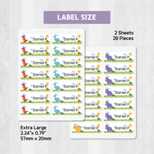 Load image into Gallery viewer, Custom Personalized Waterproof Name Label Sticker, Name Labels Name Stickers, Name Label Stickers for Kids School Daycare Camp, Stick On Labels, Iron On Labels, Shoe Labels, Shoe Stickers, Labels for Shoes, Stickers for Shoes, Clothing Labels, Clothing Stickers, Gift for Kids, Back to School
