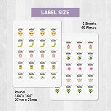 Load image into Gallery viewer, Stick-On Clothing Name Label Stickers - Nature
