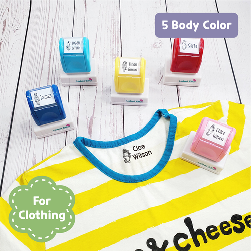 Custom Personalized Clothing Stamp, Kids Stamp, Name Stamp, Clothes Stamp, Fabric Stamp, Textile Stamp, School Stamps, Daycare Stamp, Camp Stamp, Self-Inking Stamp, Gift for Kids, Back to School