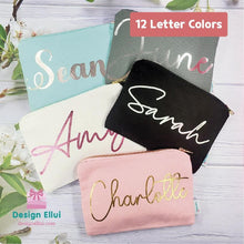 Load image into Gallery viewer, custom bag, personalized bag, cotton bag, canvas bag, cotton pouch, pouch bag, cotton canvas pouch bag, zipper bag, zippered bag, shoulder bag, shopper bag, handbag, tote bag, diaper bag, eco bag, snack bag, lunch bag, shoe bag, clothes bag, cosmetic bag, toiletry bag, custom cosmetic bag, personalized cosmetic bag, canvas drawstring bag, drawstring pouch, backpack, kids, school, kinder, daycare, camp
