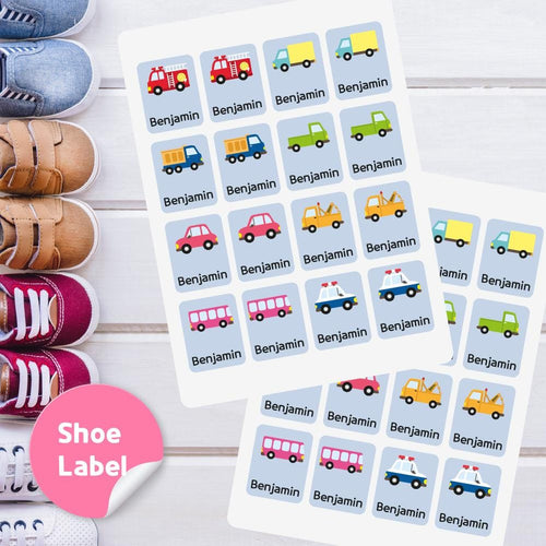 Rectangle Shoe Label Stickers - Dinosaur