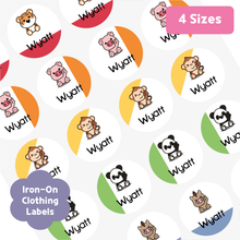Load image into Gallery viewer, Custom Personalized Waterproof Name Label Sticker, Name Labels Name Stickers, Name Label Stickers for Kids School Daycare Camp, Stick On Labels, Iron On Labels, Shoe Labels, Shoe Stickers, Labels for Shoes, Stickers for Shoes, Clothing Labels, Clothing Stickers, Gift for Kids, Back to School
