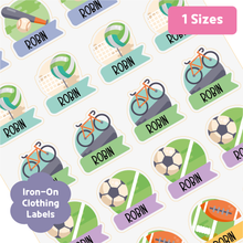 Load image into Gallery viewer, Custom Personalized Waterproof Name Label Sticker, Name Labels Name Stickers, Name Label Stickers for Kids School Daycare Camp, Stick On Labels, Iron On Labels, Shoe Labels, Shoe Stickers, Labels for Shoes, Stickers for Shoes, Clothing Labels, Clothing Stickers, Gift for Kids, Back to School
