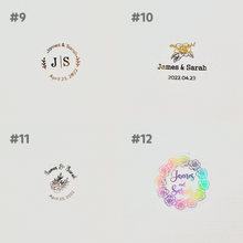 Load image into Gallery viewer, Clear Foil Labels, Custom Personalized Transparent Foiled Name Labels, Waterproof Stickers, Name Label Stickers for Kids, School, Daycare, Camp, Foil Stickers Wedding Invitation Card Seals Seal Stickers

