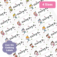 Load image into Gallery viewer, Custom Personalized Waterproof Name Label Sticker, Name Labels Name Stickers, Name Label Stickers for Kids School Daycare Camp, Stick On Labels, Iron On Labels, Shoe Labels, Shoe Stickers, Labels for Shoes, Stickers for Shoes, Clothing Labels, Clothing Stickers, Gift for Kids, Back to School
