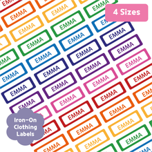 Load image into Gallery viewer, Custom Personalized Waterproof Name Label Sticker, Name Labels Name Stickers, Name Label Stickers for Kids School Daycare Camp, Stick On Labels, Iron On Labels, Shoe Labels, Shoe Stickers, Labels for Shoes, Stickers for Shoes, Clothing Labels, Clothing Stickers, Gift for Kids, Back to School
