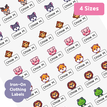 Load image into Gallery viewer, Custom Personalized Waterproof Name Label Sticker, Name Labels Name Stickers, Name Label Stickers for Kids School Daycare Camp, Stick On Labels, Iron On Labels, Shoe Labels, Shoe Stickers, Labels for Shoes, Stickers for Shoes, Clothing Labels, Clothing Stickers, Gift for Kids, Back to School
