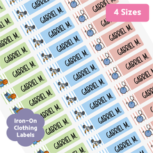Load image into Gallery viewer, Custom Personalized Waterproof Name Label Sticker, Name Labels Name Stickers, Name Label Stickers for Kids School Daycare Camp, Stick On Labels, Iron On Labels, Shoe Labels, Shoe Stickers, Labels for Shoes, Stickers for Shoes, Clothing Labels, Clothing Stickers, Gift for Kids, Back to School
