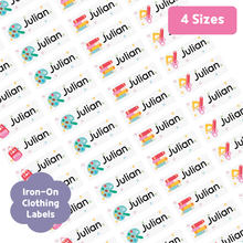 Load image into Gallery viewer, Custom Personalized Waterproof Name Label Sticker, Name Labels Name Stickers, Name Label Stickers for Kids School Daycare Camp, Stick On Labels, Iron On Labels, Shoe Labels, Shoe Stickers, Labels for Shoes, Stickers for Shoes, Clothing Labels, Clothing Stickers, Gift for Kids, Back to School
