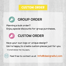 Load image into Gallery viewer, The image is a text-based advertisement for a customizable order service, featuring a clear and simple layout with icons and text to guide the viewer through the different options available.

