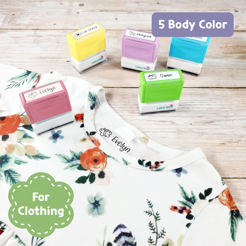 Custom Personalized Clothing Stamp, Kids Stamp, Name Stamp, Clothes Stamp, Fabric Stamp, Textile Stamp, School Stamps, Daycare Stamp, Camp Stamp, Self-Inking Stamp, Gift for Kids, Back to School