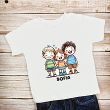 Load image into Gallery viewer, Custom Personalized T Shirts, Tee, Top, Sweatshirt, Hoodie, Custom Print T Shirt, Personalized Print T Shirt with Your Logo, with Your Text, with Your Image for Kids, School, Daycare, Camp, Gift, Family, Sports Team, Group
