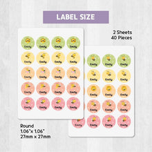 Load image into Gallery viewer, Stick-On Clothing Name Label Stickers - Bee
