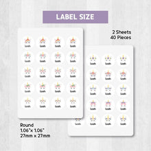 Load image into Gallery viewer, Name Labels, Name Stickers, Custom Labels, Personalized Labels, Waterproof Label Stickers
