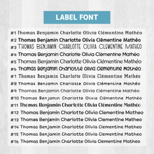 Load image into Gallery viewer, Custom Personalized Waterproof Name Label Sticker, Name Labels Name Stickers, Name Label Stickers for Kids School Daycare Camp, Stick On Labels, Iron On Labels, Shoe Labels, Shoe Stickers, Labels for Shoes, Stickers for Shoes, Clothing Labels, Clothing Stickers, Gift for Kids, Back to School
