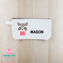 Load image into Gallery viewer, custom bag, personalized bag, cotton bag, canvas bag, cotton pouch, pouch bag, cotton canvas pouch bag, zipper bag, zippered bag, shoulder bag, shopper bag, handbag, tote bag, diaper bag, eco bag, snack bag, lunch bag, shoe bag, clothes bag, cosmetic bag, toiletry bag, custom cosmetic bag, personalized cosmetic bag, canvas drawstring bag, drawstring pouch, backpack, kids, school, kinder, daycare, camp
