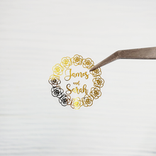 Load image into Gallery viewer, Clear Foil Labels, Custom Personalized Transparent Foiled Name Labels, Waterproof Stickers, Name Label Stickers for Kids, School, Daycare, Camp, Foil Stickers Wedding Invitation Card Seals Seal Stickers
