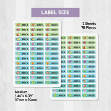 Load image into Gallery viewer, Standard Waterproof Name Label Stickers - Sea Animal
