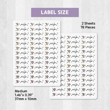 Load image into Gallery viewer, Stick-On Clothing Name Label Stickers - Children
