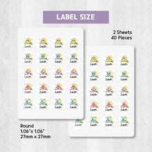 Load image into Gallery viewer, Standard Waterproof Name Label Stickers - Owl

