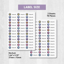 Load image into Gallery viewer, Stick-On Clothing Name Label Stickers - Owl
