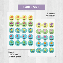 Load image into Gallery viewer, Custom Personalized Waterproof Name Label Sticker, Name Labels Name Stickers, Name Label Stickers for Kids School Daycare Camp, Stick On Labels, Iron On Labels, Shoe Labels, Shoe Stickers, Labels for Shoes, Stickers for Shoes, Clothing Labels, Clothing Stickers, Gift for Kids, Back to School
