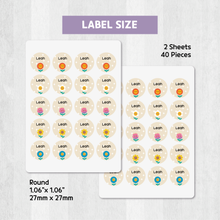Load image into Gallery viewer, Custom Personalized Waterproof Name Label Sticker, Name Labels Name Stickers, Name Label Stickers for Kids School Daycare Camp, Stick On Labels, Iron On Labels, Shoe Labels, Shoe Stickers, Labels for Shoes, Stickers for Shoes, Clothing Labels, Clothing Stickers, Gift for Kids, Back to School
