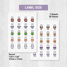 Load image into Gallery viewer, Custom Personalized Waterproof Name Label Sticker, Name Labels Name Stickers, Name Label Stickers for Kids School Daycare Camp, Stick On Labels, Iron On Labels, Shoe Labels, Shoe Stickers, Labels for Shoes, Stickers for Shoes, Clothing Labels, Clothing Stickers, Gift for Kids, Back to School
