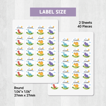 Load image into Gallery viewer, Custom Personalized Waterproof Name Label Sticker, Name Labels Name Stickers, Name Label Stickers for Kids School Daycare Camp, Stick On Labels, Iron On Labels, Shoe Labels, Shoe Stickers, Labels for Shoes, Stickers for Shoes, Clothing Labels, Clothing Stickers, Gift for Kids, Back to School
