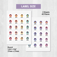Load image into Gallery viewer, Custom Personalized Waterproof Name Label Sticker, Name Labels Name Stickers, Name Label Stickers for Kids School Daycare Camp, Stick On Labels, Iron On Labels, Shoe Labels, Shoe Stickers, Labels for Shoes, Stickers for Shoes, Clothing Labels, Clothing Stickers, Gift for Kids, Back to School
