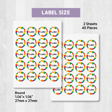 Load image into Gallery viewer, Custom Personalized Waterproof Name Label Sticker, Name Labels Name Stickers, Name Label Stickers for Kids School Daycare Camp, Stick On Labels, Iron On Labels, Shoe Labels, Shoe Stickers, Labels for Shoes, Stickers for Shoes, Clothing Labels, Clothing Stickers, Gift for Kids, Back to School
