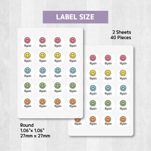 Load image into Gallery viewer, Custom Personalized Waterproof Name Label Sticker, Name Labels Name Stickers, Name Label Stickers for Kids School Daycare Camp, Stick On Labels, Iron On Labels, Shoe Labels, Shoe Stickers, Labels for Shoes, Stickers for Shoes, Clothing Labels, Clothing Stickers, Gift for Kids, Back to School
