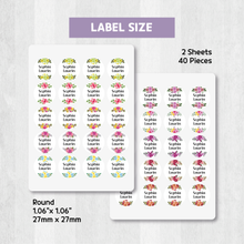 Load image into Gallery viewer, Custom Personalized Waterproof Name Label Sticker, Name Labels Name Stickers, Name Label Stickers for Kids School Daycare Camp, Stick On Labels, Iron On Labels, Shoe Labels, Shoe Stickers, Labels for Shoes, Stickers for Shoes, Clothing Labels, Clothing Stickers, Gift for Kids, Back to School
